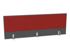 panneau de rehausse p. table de bureau MS-gris foncé BN4011-rouge