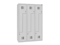 Z-garderobekast,HxBxD 1800x1200x500mm,draaigrendel,romp RAL7035