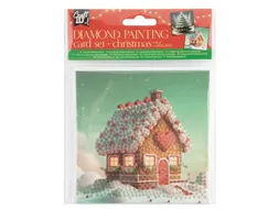 Diamondpaintingkaarten Craft ID Kerst 13x13cm 2 stuks assorti