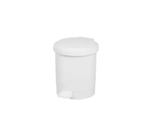 Pedaalemmer kunststof 1.5 Liter Wit