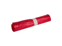 Afvalzak HDPE 70 Liter Rood 57,5x100cm Virgin 10x50 stuks