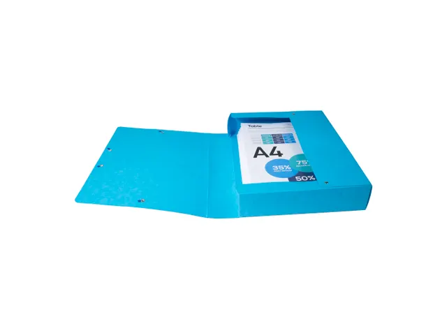 Klasseerdoos glansk. rug 60mm A4 turk.