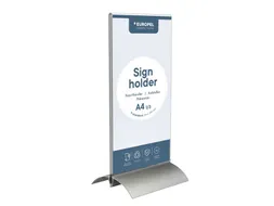 Kaarthouder Europel T-standaard 1/3 A4 staand acryl / aluminium
