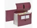 documentenmap accordeon Bordeaux rood 12-vaks