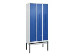 Z-garderobekast,HxBxD 2120x900x500mm,vak B 150/300mm,cil.-slot
