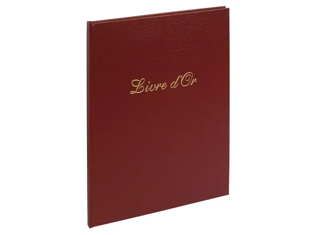 Livre d'or Balacron avec titre 100 pages blanches - 27x22 cm vertical