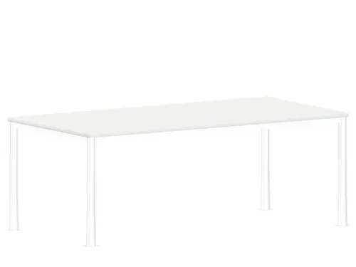 In hoogte verstelbaar bureau,HxBxD 720-840x2000x1000mm,Bl-wit