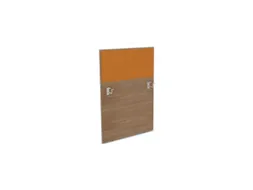 baliepaneel,v. bureau,aanbouw links,B 800mm,NT-cherry,BN3005-geel