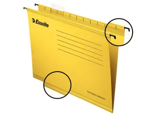 Hangmap Pendaflex Verticaal folio V-bodem geel - 6