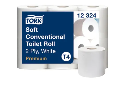 Tork 12324 Premium Toiletpapier Rol T4 2-Laags 396 vel Wit