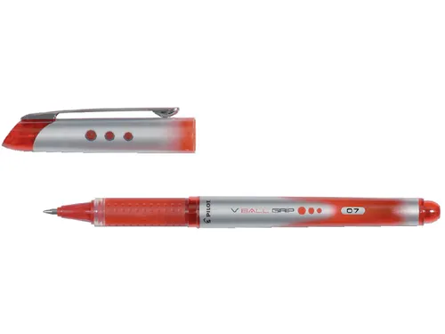 Rollerpen Pilot V-Ball Grip 07 VBG-7 Medium punt Rood 0.7mm