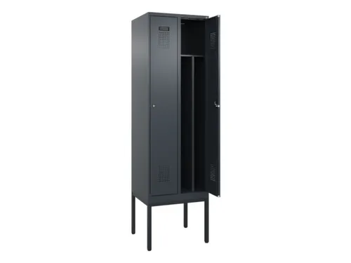 locker voor scheiding van kleding,HxBxD 2120x600x500mm,2vak