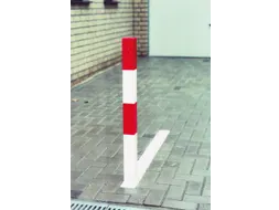 Verdwijnende Afzetpaal H 1000Mm Vierkant 70X70Mm Kantelbaar Vloerbak