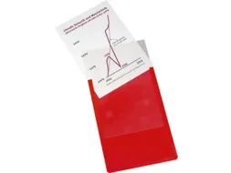 zichtpaneel,DIN A4,staand,rood,achterzijde magnetisch