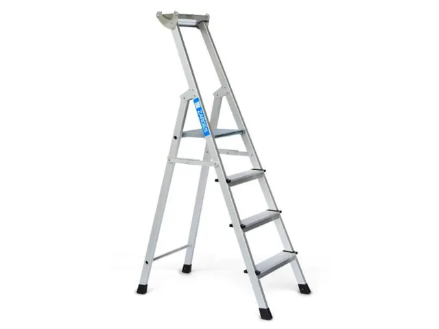 escabeau industriel,à un côté,4marche(s),Hauteur 0,99m,lisse L 1,83