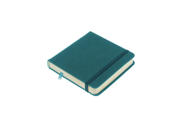 Schetsboek Kangaro 12x12cm dark turquoise PU HC 80 vel 140gr roomwit m
