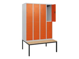 Dubbeldekse dekenkist,HxBxD 1950x1200x815mm,4x2vak.,vak B 300mm - 2