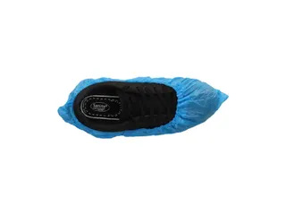 Schoenovertrek CMT 40mu geruwd maat 36-46 CPE blauw 100 stuks - 3
