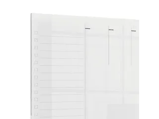 Weekplanner Nobo transparant Whiteboard acryl A4 - 6
