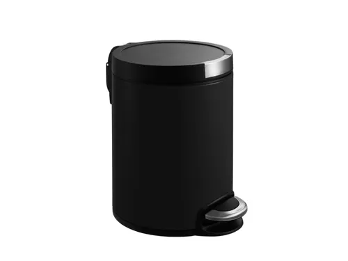 Artistic pedaalemmer 5 liter mat zwart EKO