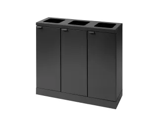 Bica Basic 870 Afvalscheidingsunit 3x45 liter Antraciet - 1