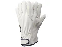 Tegera 88800 hittebestendige lederen handschoenen, wit, maat 10, per p