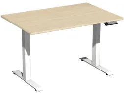 Elektrisch ihv bureau,HxBxD 730-1230x1200x800mm,blad esdoorn