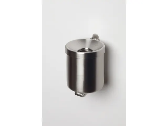 Wandasbak 0.6 liter HxØ 100x90mm Rvs