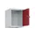 opzetkast,v. locker,1vak.,vak B 400mm,HxBxD 500x400x500mm,draaigrendel