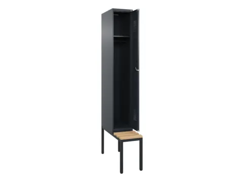 locker met bank,HxBxD 2120x300x815mm,1vak,vak B 300mm,cilinderslot