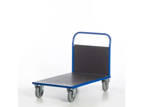 Platformwagen 1000kg Laadvlak Lxb 1200x800mm 1 Kopwand Ral 5010