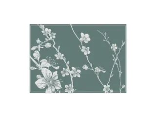 Placemat IEZZY Japanse kersenbloesem groen 6 stuks - 2