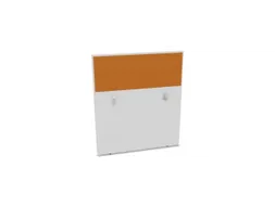 baliepaneel,v. bureau,aanbouw achter,B 1000mm,Bl-wit,BN3005-geel