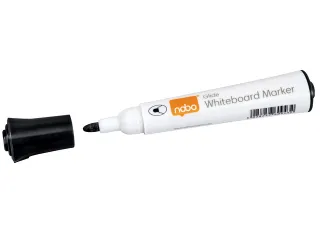 Whiteboardmarker Nobo Glide rond zwart 2mm - 3