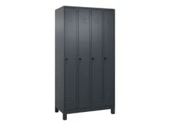locker,HxBxD 1950x1000x500mm,4vak,vak B 250mm,draaigrendel,voeten
