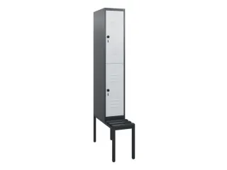 Dubbeldekse dekenkist,HxBxD 1950x300x815mm,1x2vak.,vak B 300mm - 1