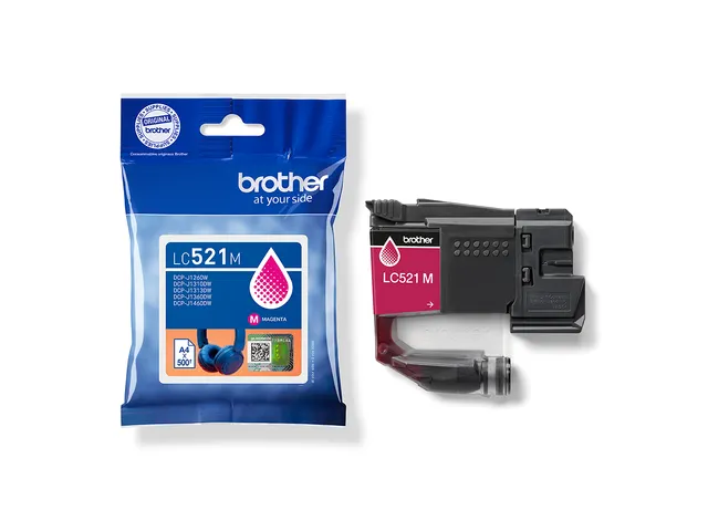 Inktcartridge Brother LC-521M rood