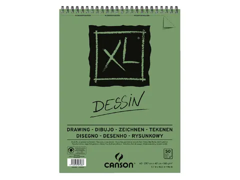 Tekenpapier Canson XL Drawing 50vel 160gr A3 wit