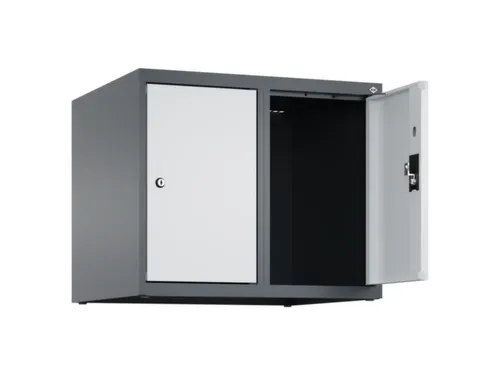 opzetkast,v. locker,2vak.,vak B 300mm,HxBxD 500x600x500mm,cilinderslot