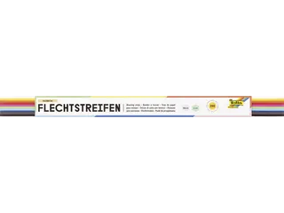 Vlechtstroken Folia 50x1cm 130gr 200 stroken assorti kleuren - 1