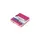 Schetsboek Kangaro 12x12cm hot pink PU HC 80 vel 140gr roomwit met ela