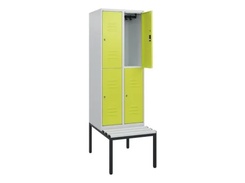 Dubbeldekse dekenkist,HxBxD 1950x600x815mm,2x2vak.,vak B 300mm