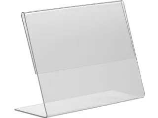 Kaarthouder Budget L-Standaard A6 1,5mm Liggend Acryl set 10 stuks - 1