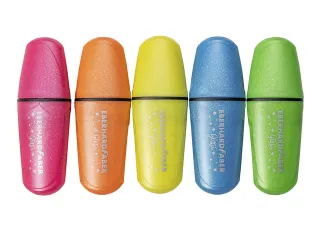 Markeerstift Eberhard Faber mini glitter neon etui 5 stuks - 2