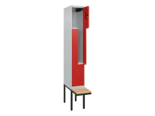 Z-garderobekast,HxBxD 2120x300x815mm,2vak,vak B 300mm,cil.-slot - 2