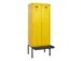 locker met bank,voor scheiding van kleding,HxBxD 2120x800x815mm,2vak