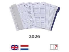 Recharge agenda 2026 Kalpa Pocket boîte année 7jours/2pages