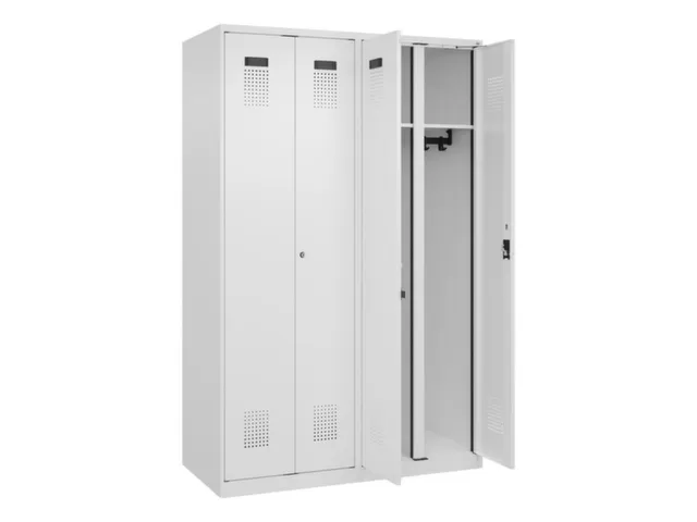 locker voor scheiding van kleding,HxBxD 1850x1200x500mm,4vak