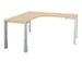 bureau à retour à hauteur réglable,HxlxP 720-840x1600x1600mm,NE-ér