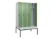 locker voor scheiding van kleding,HxBxD 2120x1200x815mm,4vak